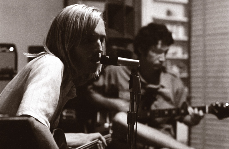 With Mike Campbell at Mudcrutch Farm, 1970